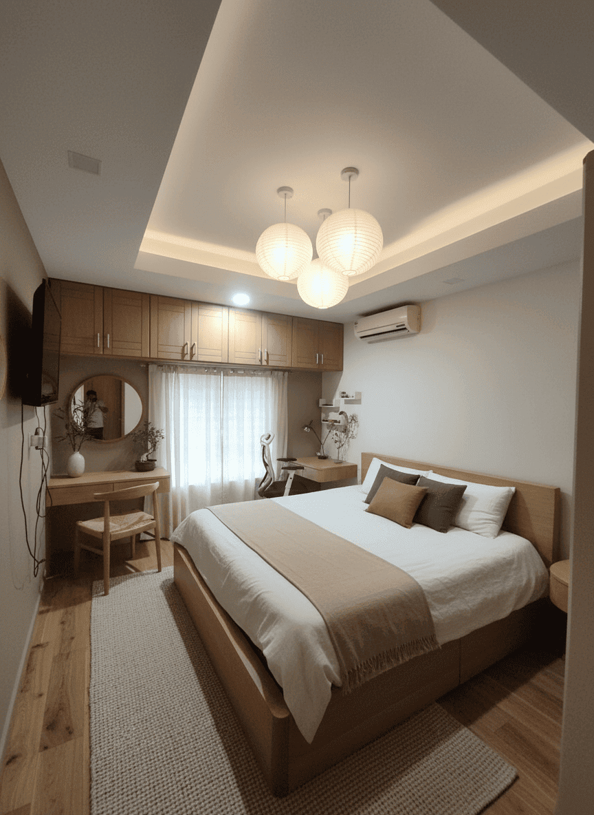 Living Room after Modern Minimalist AI interior design transformation